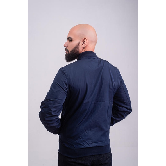 JAQUETA MASCULINA NYLON MARINHO PADRÃO