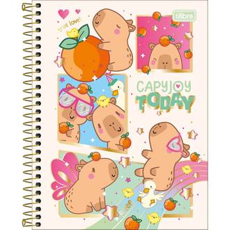 CADERNO COLEGIAL CAPA DURA 10X 120FLS - CAPYCLUB - PCT 4 - TILIBRA
