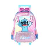MOCHILA C/RODAS STITCH IC42412SC - METALIZADA - ROXO - UN - LUXCEL