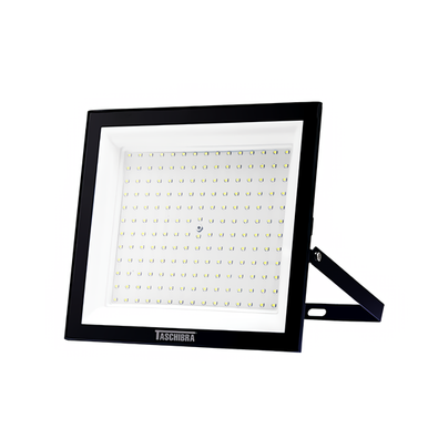 REFLETOR TR LED SLIM TASCHIBRA PRETO 200W BIVOLT