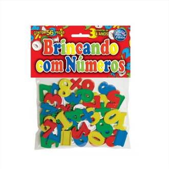 BRINCANDO C/ NUMEROS SOLAPA 4743 - 56 PCS - UN - PAIS E FILHOS