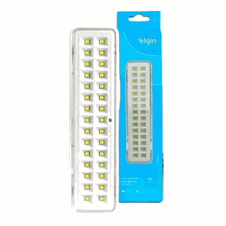 LUMINARIA DE EMERGENCIA 60LEDS 48LEM60L0000 - BRANCA - UN - ELGIN