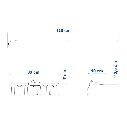 ANCINHO TRAMONTINA COM CABO 12 DENTES REF. 77101/624