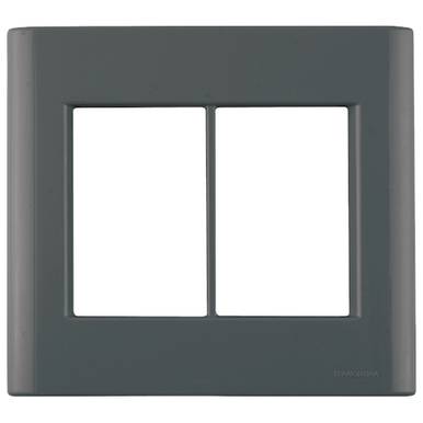 PLACA TRAMONTINA LNHA GIZ 4X4 6 POSTOS REF. 57200/078 GRAFITE