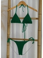 BIQUÍNI CORTININHA CALCINHA DE AMARRAR VERDE COLEÇÃO FOLIA - 4