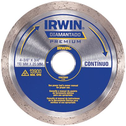 DISCO DIAMANTADO IRWIN PREMIUM 110mm LISO