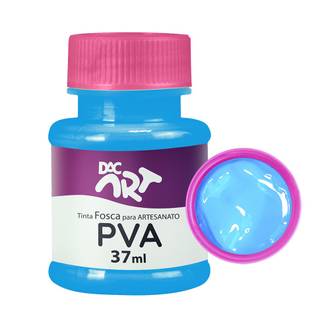 TINTA PVA FOSCA 37ML  - AZUL CELESTE - CX 12 - DAC
