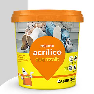 REJUNTE ACRÍLICO QUARTZOLIT CINZA PLATINA 1.0KG