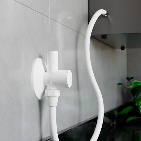 ADAPTADOR PARA FILTRO EM ABS BRANCO COM REGISTRO INTEGRADO