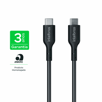 CABO USB C - USB TIPO C PVC 2M 240W - EUCC 20PP - PRETO - UN - INTELBRAS