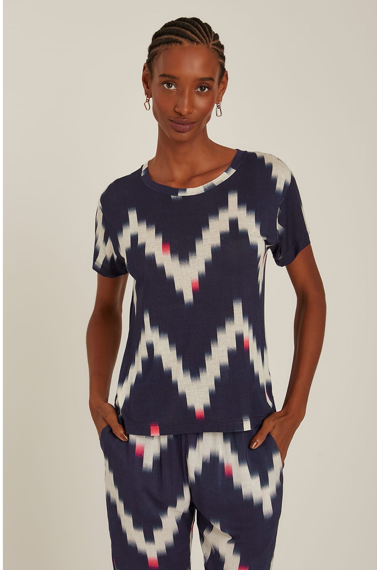 BLUSA QUADRI CHEVRON