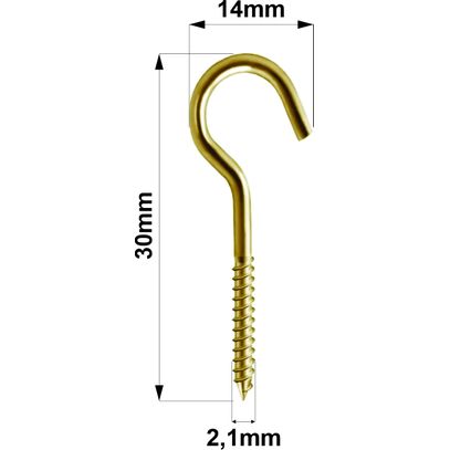 GANCHO LATONADO 13x13 (2,1x30mm) MISTER