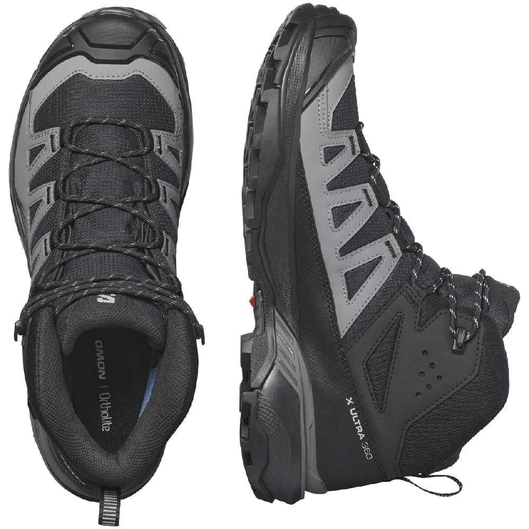 BOTA X ULTRA 360 MIG GTX MASCULINA SALOMON PRETO/CINZA