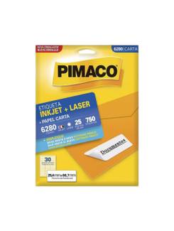 ETIQ INKJET/LASER CARTA 25FL 6280 - 25X66 - UN - PIMACO