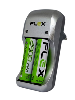 CARREGADOR P/PILHA  C/AA FX-C17/2P - PRATA - UN - X-CELL