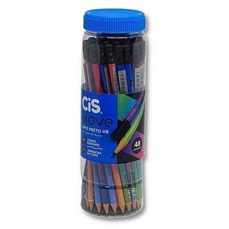 LAPIS PRETO HB MOVE C/BORRACHA - 520684 - CX 48 - CIS