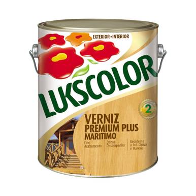 VERNIZ LUKSCOLOR MARÍTIMO BASE SOLVENTE  ACETINADO NATURAL 3.6L