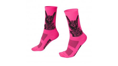 MEIA HUPI ROCK´N ROLL ROSA NEON 34/38