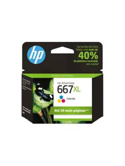 CARTUCHO DE TINTA 667XL COLOR 3YM80AB - UN - HP