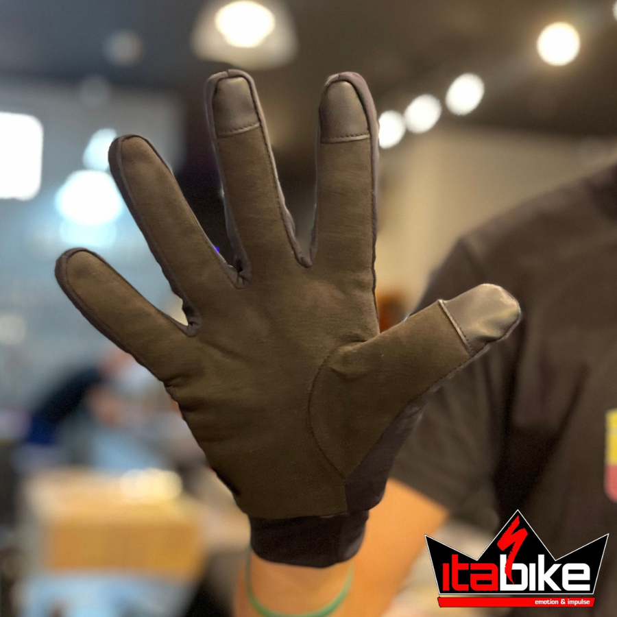 Luva Specialized Dedo Longo Impermeável Neoshell Long Finger Masculina Preta