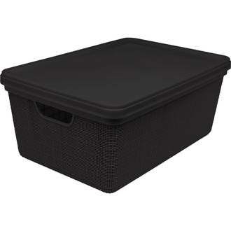 CESTO ORGANIZADOR JUTA C/TAMPA 1,8L - 3176 - PRETO - UN - JAGUAR