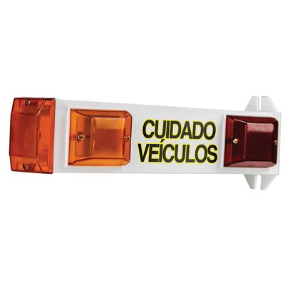SINALIZADOR GARAGEM C/SONORO LED BIV BRANCO TECHNA