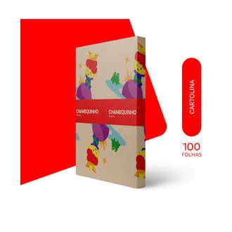 PAPEL CARTOLINA CHAMEQUINHO 50X66 - 120G - VERDE - PCT 100 - CHAMEX