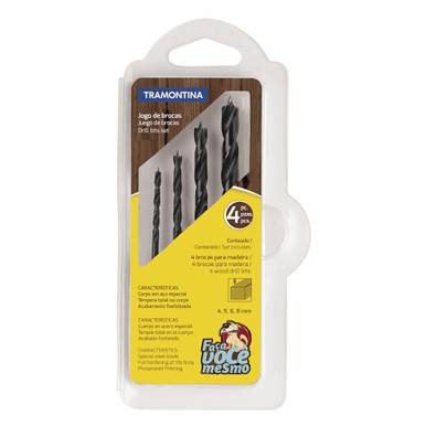 JOGO DE BROCAS PARA MADEIRA TRAMONTINA REF. 43408/509
