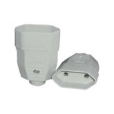 PINO FEMEA RADIAL 2P 10A  ABNT CINZA 101