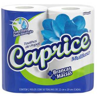 PAPEL TOALHA CAPRICE C/2 - 100FLS - UN - ONDUNORTE