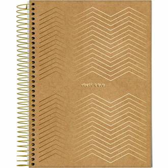CADERNO COLEGIAL CAPA DURA 1X1 80FLS - KRAFT GOLD - UN - JANDAIA