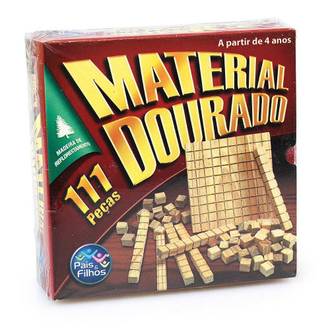 MATERIAL DOURADO MADEIRA 2910 - 74 PCS - UN - PAIS E FILHOS