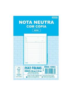 NOTA NEUTRA C/COPIA AZ 1/36 25X2 VIAS 104X155MM - 10063 - UN - SAO DOMINGOS