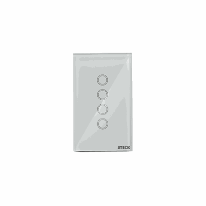 INTERRUPTOR 4MOD 4X2 TOUCH BR SMARTECK SMCI4BS1