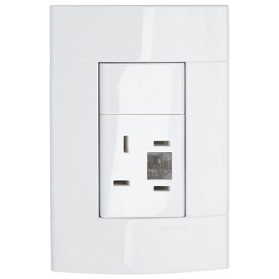 DECOR TOMADA TEL+RJ11 BRANCO PRM043171
