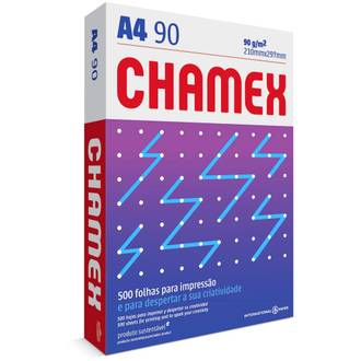 PAPEL CHAMEX 90G 500FLS - A4 - CX 5 - CHAMEX