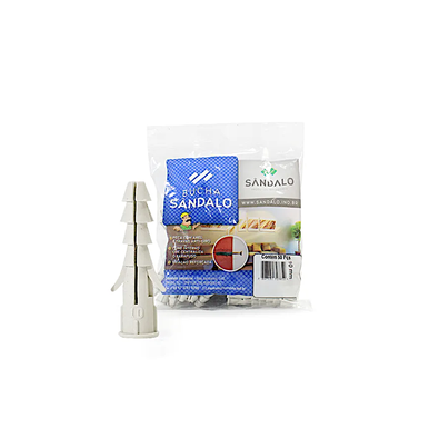 BUCHA SÂNDALO 10MM COM ANEL - CX 50 UN