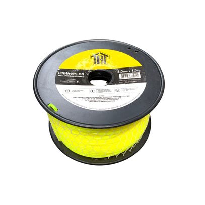 LINHA NYLON PA66 AP GRAMA 2,0MMx2,0KG  AMARELO TBT