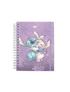 CADERNO MINI ARGOLADO 10X1 80FLS - 5377 - STITCH - UN - DAC