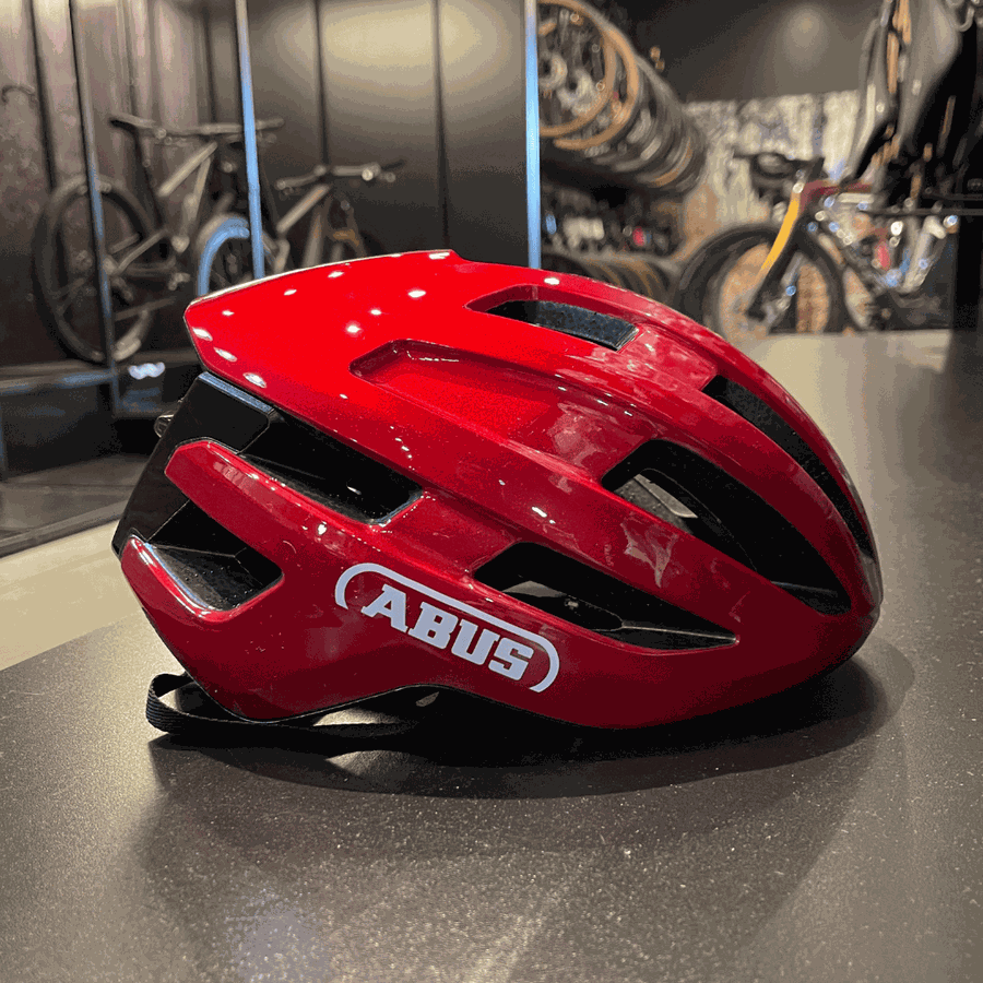 Capacete Abus Powerdome Vermelho Cereja