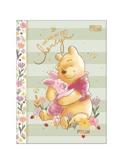 CADERNO COLEGIAL COSTURADO 160FLS - 395242 - POOH - UN - TILIBRA
