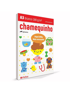 PAPEL CHAMEQUINHO 180G 50FLS - A3 - CX 20 - CHAMEX
