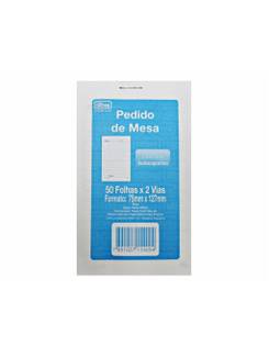 BLOCO PEDIDO DE MESA AUTOCOPIA 50X2 VIAS 75X127MM - PCT 20 - TILIBRA