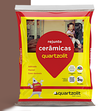 REJUNTE CERÂMICAS QUARTZOLIT MARROM CAFÉ 5.0KG