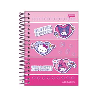 AGENDA ESPIRAL HELLO KITTY M4 - DIARIA - 78197-26 - UN - JANDAIA