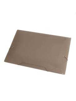 PASTA ELASTICO PLASTICA OFICIO - 1021 - FUME - PCT 10 - ACP