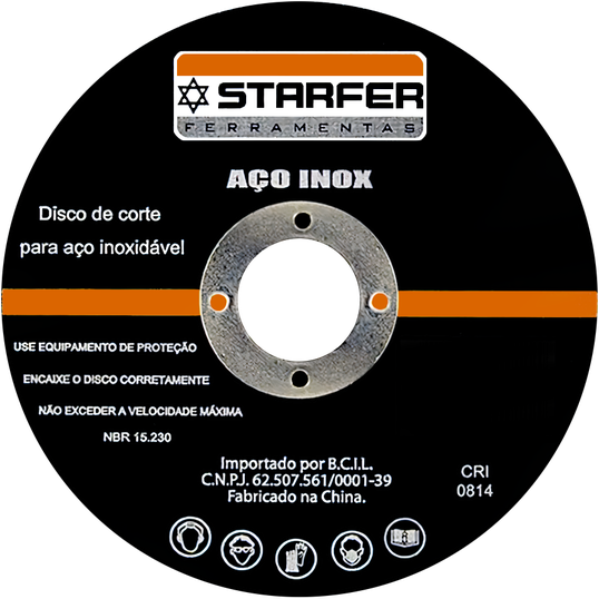 DISCO DE CORTE INOX 4.1/2 STARFER