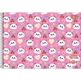CADERNO DESENHO CAPA DURA 80FLS - 390437 - PEPPER FEM - PCT 4 - TILIBRA