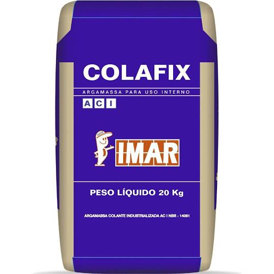 ARGAMASSA IMAR TIPO ACI 20 KG CINZA USO INTERNO