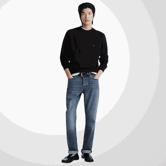 MOLETOM TOMMY HILFIGER MASCULINO PRETO